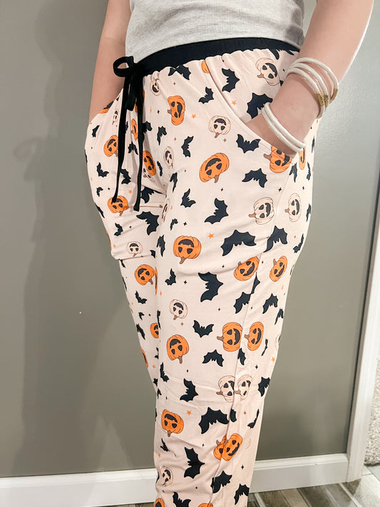 Batty For Pumpkins Adult PJS